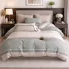 Image de Parure housse de couette 3 pcs 240x220 cm en percale de coton 80 fils Inthé