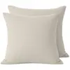 Image de Lot de 2 taies d'oreiller 100% percale de coton 70 fils, Mura