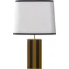 Image de Lampe à poser en bois laqué noir moutarde Elysée - RED Edition