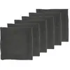 Image de Serviette de table - 6 pièces - Lin et coton gris anthracite