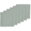 Image de Serviette de table - 6 pièces - Lin et coton vert pâle