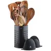 Image de Set d'ustensiles de cuisine en bois d'acacia SKOV - 12 pièces