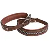 Image de Collier pour chien en cuir Antarès Marron S AD_COLLAR_MALT_SILVER_NAVY