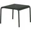 Image de Table basse en acier thermolaqué inoxydable vert forêt 50x38cm Panorama - TIPTOE