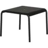 Image de Table basse en acier thermolaqué inoxydable noir 50x38cm Panorama - TIPTOE