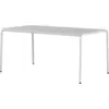 Image de Table de jardin en acier thermolaqué gris craie 6 places 160x90cm Panorama - TIPTOE
