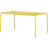 Image de Table de jardin en acier thermolaqué jaune soleil 6 places 160x90cm Panorama - TIPTOE