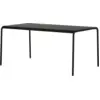 Image de Table de jardin en acier thermolaqué noir graphite 6 places 160x90cm Panorama - TIPTOE