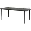 Image de Table à manger en acier noir 190 x 90 x 75 cm Midi - TIPTOE