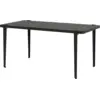 Image de Table à manger en acier noir 160x80x75 cm Midi - TIPTOE