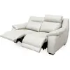 Image de Venesetti Canapé droit relax cuir - Blanc