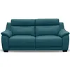 Image de Venesetti Canapé droit 3 places relax - Turquoise