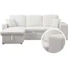 Image de Canapé d'angle bouclettes convertible/reversible [ ]Axel[ ] - 3 Places - Blanc