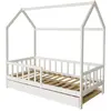 Image de Lit cabane enfant avec tiroir [ ]Paloma[ ] - 90 x 190 cm - Blanc