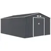 Image de Abri de jardin métal Vegas - 15 m² - Gris