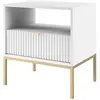 Image de Table de chevet en bois [ ]Tunis[ ] - Blanche
