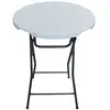 Image de Table haute pliante en plastique Ø 80 cm [ ]Lili[ ] - blanc