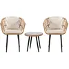 Image de Salon de jardin rotin [ ]Vela[ ] - 2 places - Marron