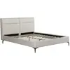 Image de Lit double en tissu design [ ]Moritz[ ] - 160 x 200 cm - Beige