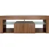 Image de Meuble TV design bois - 140 x 40 x 50 cm - Marron