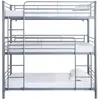 Image de Lit superposé en métal triple [ ]HAVIN[ ] - 90 x 190 cm - Gris