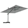 Image de Parasol jardin déporté en aluminium [ ]Sky 4[ ] - 3 x 4 m - Gris