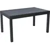 Image de Table de jardin en aluminium extensible [ ]Lagos[ ] - 140/280 x 90 x 76 cm - Noir