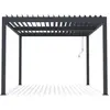 Image de Pergola bioclimatique en aluminium Windsor - 3 x 4 m - Anthracite