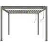 Image de Pergola bioclimatique [ ]Windsor[ ] - 3 x 4 m - Taupe