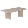 Image de Table basse en bois - 60 x 119 x 40 cm - Travertin