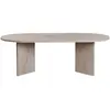 Image de Table basse en bois - 60 x 119 x 40 cm - Travertin