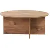 Image de Table basse en bois - 90 x 90 x 40 cm - Pin atlantique