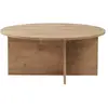 Image de Table basse en bois - 90 x 90 x 40 cm - Chêne Saphir