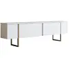 Image de Meuble TV en bois - 180 x 30 x 50 cm - Or blanc
