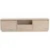 Image de Meuble TV en bois - 160 x 29 x 42 cm - Travertin