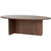 Image de Table basse en bois - 120 x 65 x 40 cm - Noyer