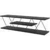 Image de Meuble TV en bois - 120 x 30 x 33 cm - Gris anthracite
