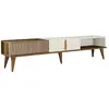 Image de Meuble TV en bois - 180 x 35 x 40 cm - Crème de noix