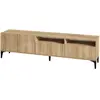 Image de Meuble TV en bois - 180 x 35 x 52 cm - Chêne