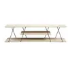 Image de Meuble TV en bois - 120 x 30 x 33 cm - Beige