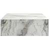 Image de Table basse en bois - 90 x 90 x 35 cm - Marbre Freesia