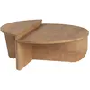 Image de Table basse en bois - 90 x 60 x 30 cm - Chêne miel