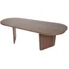 Image de Table basse en bois - 130 x 65 x 40 cm - Noyer