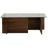 Image de Table basse en bois - 105 x 65 x 40 cm - Noyer