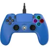 Image de Manette Filaire Bleue pour PS4 de Freak and Geeks avec Câble de 3 mètres et Prise Jack Intégrée