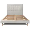 Image de Sommeil de plomb Lit double avec sommier   Gris clair
