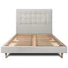 Image de Sommeil de plomb Lit 180x200 velours - Gris clair