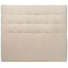 Image de Sommeil de plomb Tête de lit capitonnée bouclette - Beige