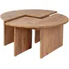 Image de Table basse ronde duo pin atlantique 90cm AZUS