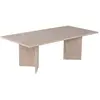 Image de Table basse rectangulaire effet travertin 119x60cm TOPI